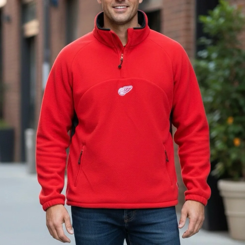 Red Wings Black and Red Pullover reversible Jacket XXL‎